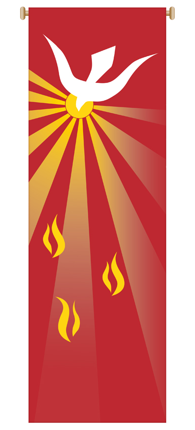 Banner Pentecost Holy Spirit MPN:7151 Banners SLABBINCK MFG ...