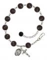  Bracelet Black Onyx Sterling Rosary Bracelet 