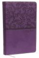  NKJV, Deluxe Gift Bible, Imitation Leather, Purple, Red Letter Edition 