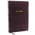  KJV, Reference Bible, Giant Print, Bonded Leather, Burgundy, Red Letter Edition 