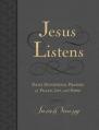  Jesus Listens, Large Text Leathersoft, Charcoal, with Full Scriptures: Daily Devotional Prayers of Peace, Joy, and Hope (a 365-Day Devotional) 