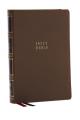  Nkjv, Compact Center-Column Reference Bible, Brown Leathersoft, Red Letter, Comfort Print 