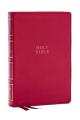  Nkjv, Compact Center-Column Reference Bible, Dark Rose Leathersoft, Red Letter, Comfort Print 