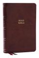  Nkjv, Single-Column Reference Bible, Verse-By-Verse, Brown Leathersoft, Red Letter, Comfort Print 