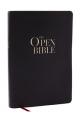  The Open Bible: Read and Discover the Bible for Yourself (Nkjv, Black Leathersoft, Red Letter, Comfort Print, Thumb Indexed) 