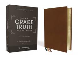  Nasb, the Grace and Truth Study Bible, Premium Goatskin Leather, Brown, Premier Collection, Black Letter, 1995 Text, Art Gilded Edges, Comfort Print 