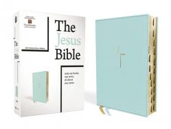  The Jesus Bible, NIV Edition, Leathersoft, Blue, Indexed, Comfort Print 