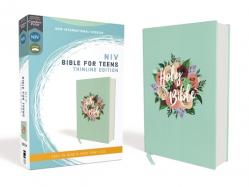  Niv, Bible for Teens, Thinline Edition, Cloth Over Board, Floral, Red Letter Edition, Comfort Print 