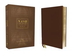  Nasb, Thinline Bible, Genuine Leather, Buffalo, Brown, Red Letter Edition, 1995 Text, Comfort Print 