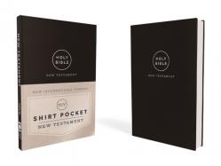  Niv, Shirt Pocket New Testament, Leathersoft, Black, Comfort Print 