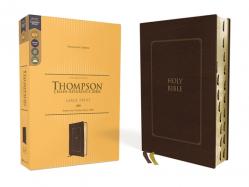  Kjv, Thompson Chain-Reference Bible, Large Print, Leathersoft, Brown, Red Letter, Thumb Indexed, Comfort Print 