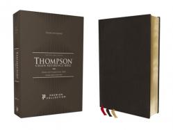  Nkjv, Thompson Chain-Reference Bible, Premium Goatskin Leather, Black, Premier Collection, Black Letter, Art Gilded Edges, Comfort Print 