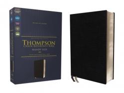  Niv, Thompson Chain-Reference Bible, Handy Size, European Bonded Leather, Black, Red Letter, Comfort Print 