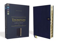  Niv, Thompson Chain-Reference Bible, Large Print, Leathersoft, Navy, Thumb Indexed, Red Letter, Comfort Print 