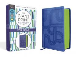  Nirv, Giant Print Compact Bible for Boys, Leathersoft, Blue, Comfort Print 