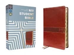  Niv, Student Bible, Leathersoft, Brown, Thumb Indexed, Comfort Print 