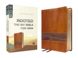  Rooted: The NIV Bible for Men, Leathersoft, Brown, Comfort Print 