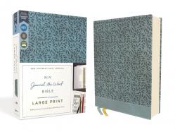  Niv, Journal the Word Bible (Perfect for Note-Taking), Large Print, Leathersoft, Teal, Red Letter, Comfort Print: Reflect, Take Notes, or Create Art N 