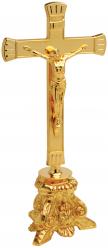  Altar Crucifix 10.75 inch Gold Plated 