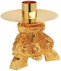  Candlestick Altar 5 inches 24K Gold Plated 