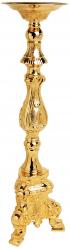  Candlestick 27-3/4\" 24K Gold Plated 