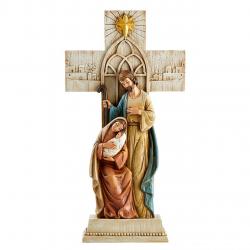  Holy Family Nativity Cross 12.5 inch (ONLY 1 LEFT) 