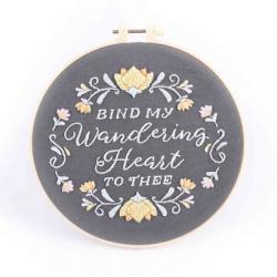  Embroidery Kit - Bind My Wandering Heart 20.5cm 