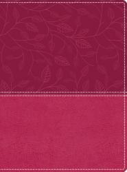  NIV, Beautiful Word Bible, Large Print, Imitation Leather, Pink: 500 Full-Color Illustrated Verses 