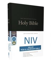  NIV, Value Pew and Worship Bible, Hardcover, Black 