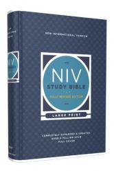  NIV Study Bible, Fully Revised Edition, Large Print, Hardcover, Red Letter, Comfort Print 