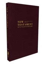  Niv, New Testament with Psalms and Proverbs, Pocket-Sized, Paperback, Burgundy, Comfort Print 