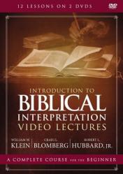  Introduction to Biblical Interpretation Video Lectures: An Introduction 