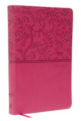  NKJV, Value Thinline Bible, Standard Print, Imitation Leather, Pink, Red Letter Edition 