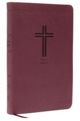  NKJV, Value Thinline Bible, Standard Print, Imitation Leather, Burgundy, Red Letter Edition 