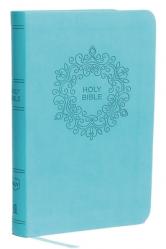  NKJV, Value Thinline Bible, Compact, Imitation Leather, Blue, Red Letter Edition 