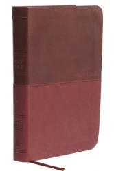  NKJV, Value Thinline Bible, Compact, Imitation Leather, Burgundy, Red Letter Edition 