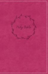  KJV, Deluxe Gift Bible, Imitation Leather, Pink, Red Letter Edition 