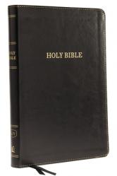  KJV, Thinline Bible, Large Print, Imitation Leather, Black, Red Letter Edition 