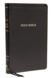  KJV, Thinline Bible, Standard Print, Imitation Leather, Black, Red Letter Edition 