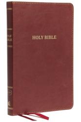  KJV, Thinline Bible, Standard Print, Imitation Leather, Burgundy, Red Letter Edition 