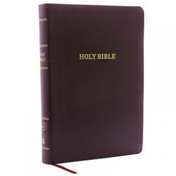  KJV, Reference Bible, Giant Print, Bonded Leather, Burgundy, Red Letter Edition 