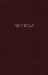  KJV, Reference Bible, Giant Print, Bonded Leather, Burgundy, Indexed, Red Letter Edition 