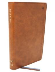  Net Bible, Thinline Large Print, Leathersoft, Brown, Comfort Print: Holy Bible 