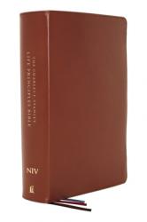  Niv, Charles F. Stanley Life Principles Bible, 2nd Edition, Genuine Leather, Brown, Thumb Indexed, Comfort Print: Holy Bible, New International Versio 