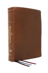  The Esv, MacArthur Study Bible, 2nd Edition, Premium Goatskin Leather, Brown, Premier Collection: Unleashing God\'s Truth One Verse at a Time 