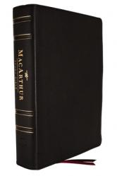  Nkjv, MacArthur Study Bible, 2nd Edition, Genuine Leather, Black, Comfort Print: Unleashing God\'s Truth One Verse at a Time 