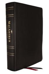  Esv, MacArthur Study Bible, 2nd Edition, Genuine Leather, Black: Unleashing God\'s Truth One Verse at a Time 