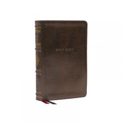  Nkjv, Personal Size Reference Bible, Sovereign Collection, Leathersoft, Brown, Red Letter, Comfort Print: Holy Bible, New King James Version 