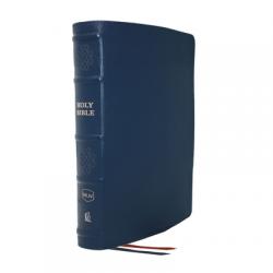  Nkjv, Single-Column Reference Bible, Genuine Leather, Blue, Comfort Print: Holy Bible, New King James Version 