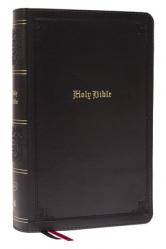  KJV Holy Bible: Large Print Single-Column with 43,000 End-Of-Verse Cross References, Black Leathersoft, Personal Size, Red Letter, Comfort Print: King 